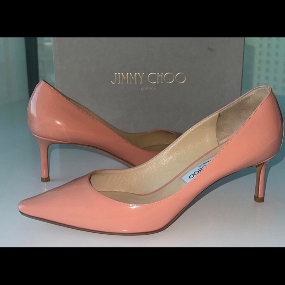 Peachy 🍑 Jimmy Choo 40 Kitten Heel Romy